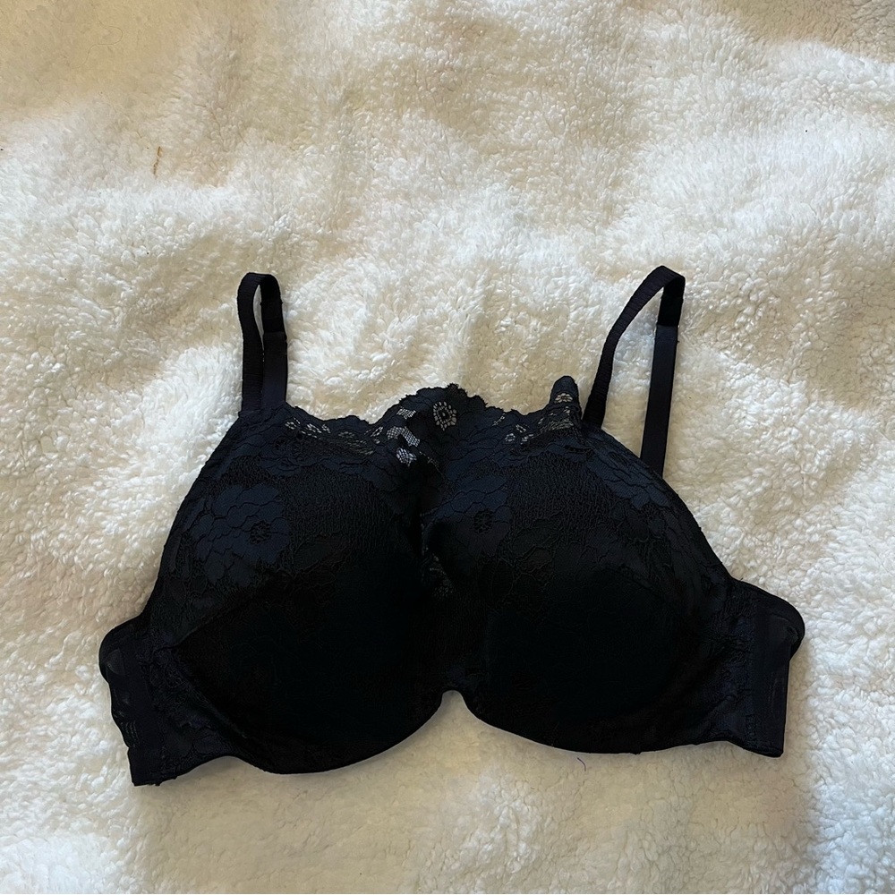 Soma The Cami Bra Underwire Lace Lined Classic Black Size 36C